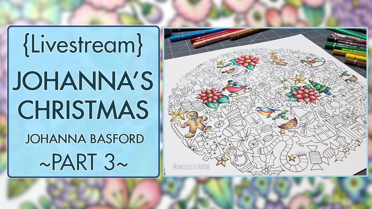 {LIVESTREAM} Part 3 ~ Johanna's Christmas ~ Polychromos ~ !etsy