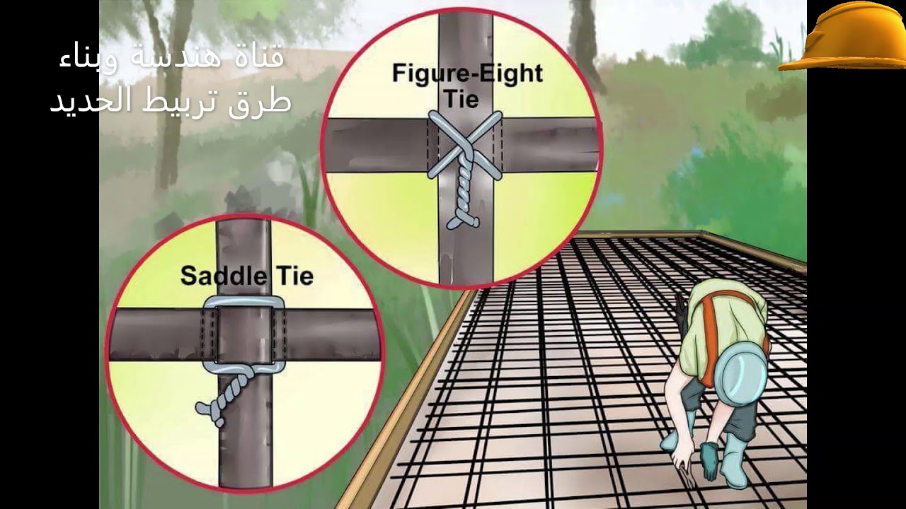 طرق تربيط حديد التسليح