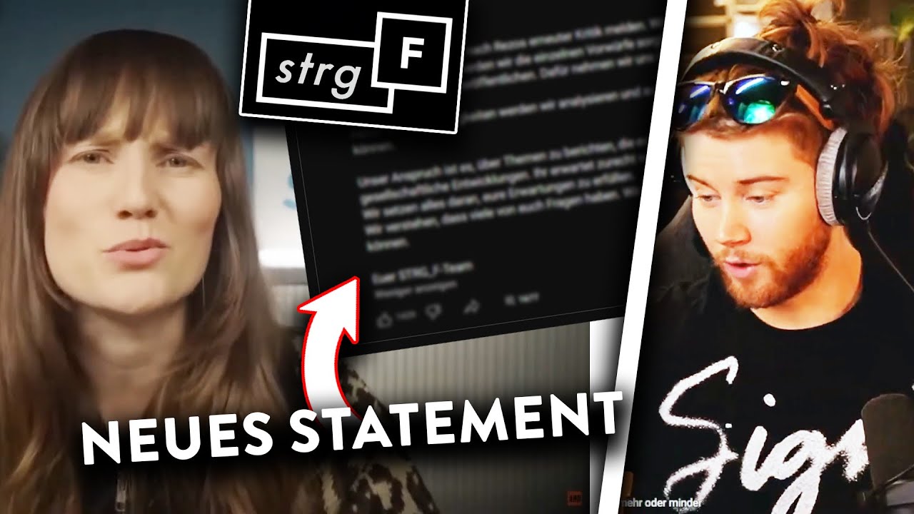 Kann sich STRG_F noch retten? - Ihr neues Statement ist...naja