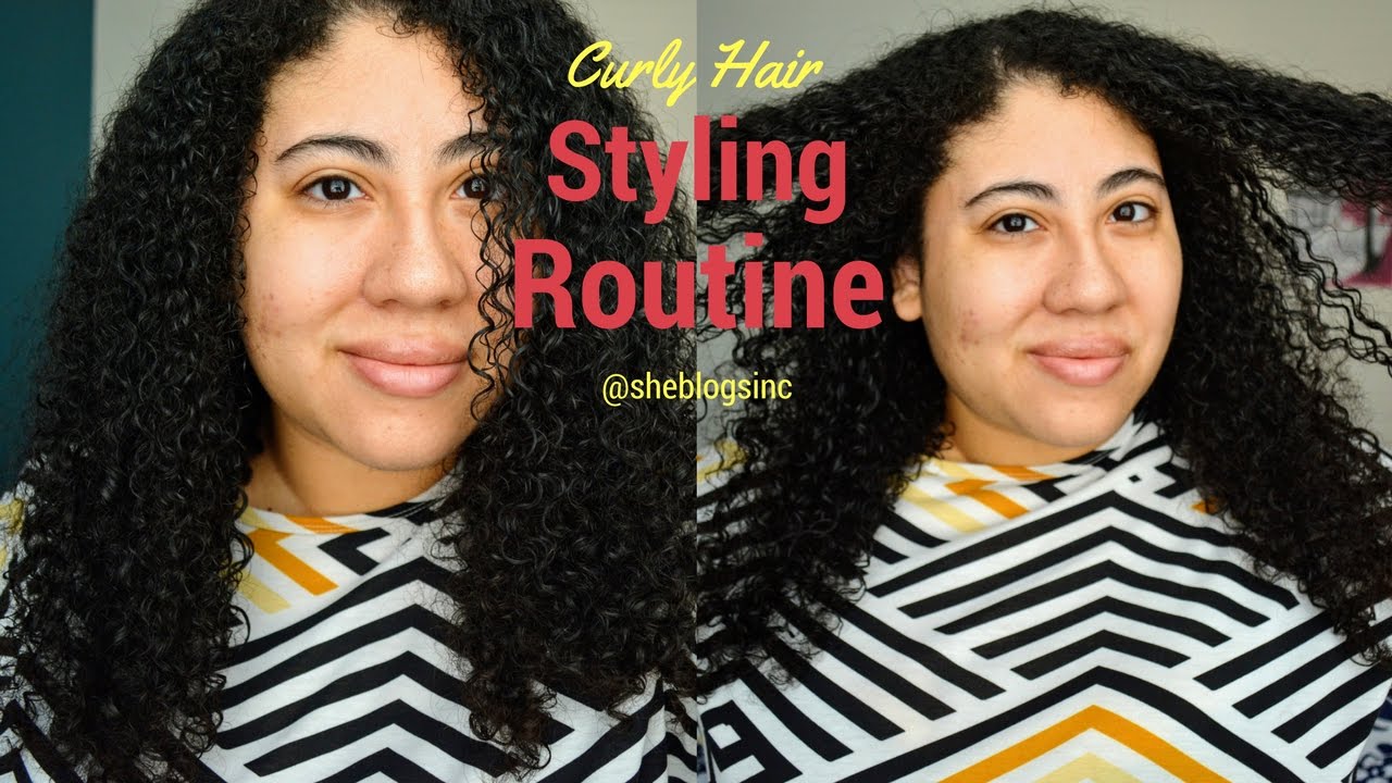 Curly Hair Styling Routine (2017)