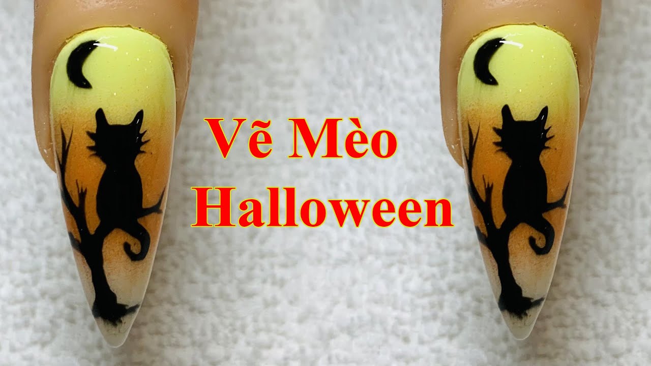 CAT NAIL ART FOR BEGINNER - VẼ CON MÈO