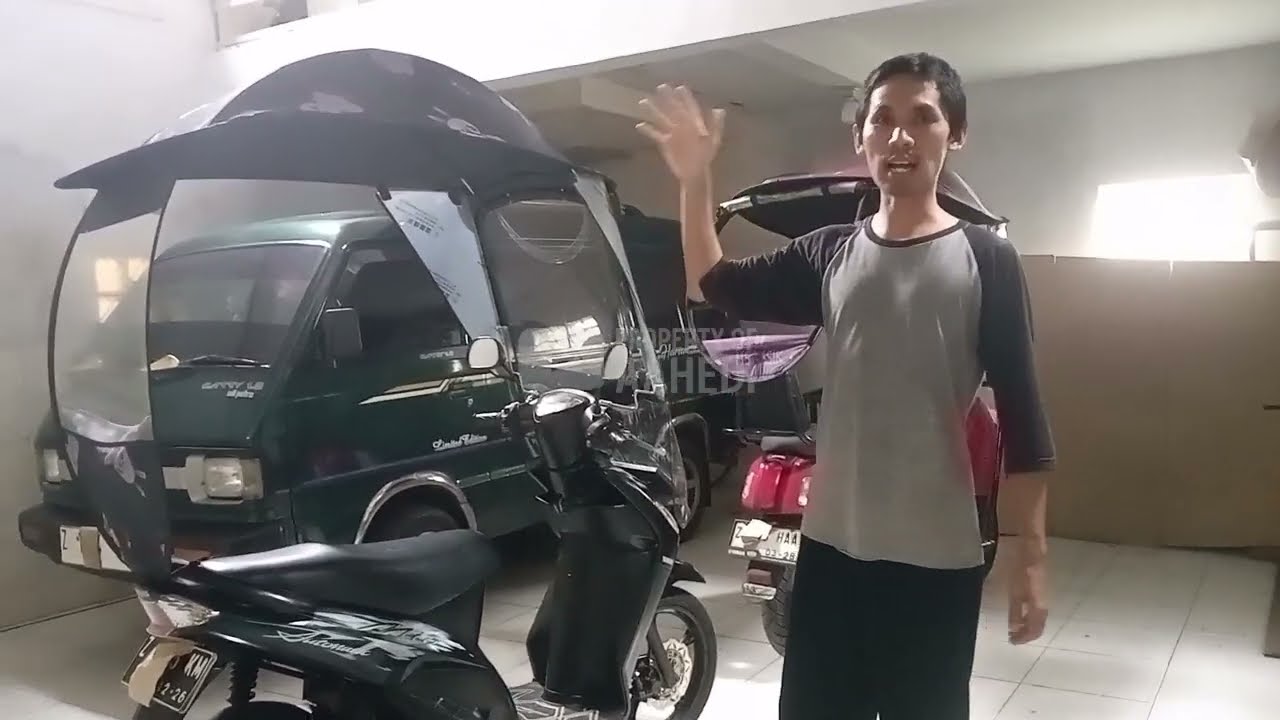Kanopi Motor dipasang di semua motor yang ada di garasi Motor Anti Hujan aahedi 3
