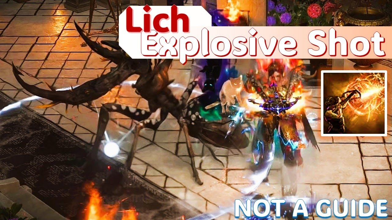 【PoE2】Lich Explosive Shot Stats - Almost Final Iteration (NOT A GUIDE)