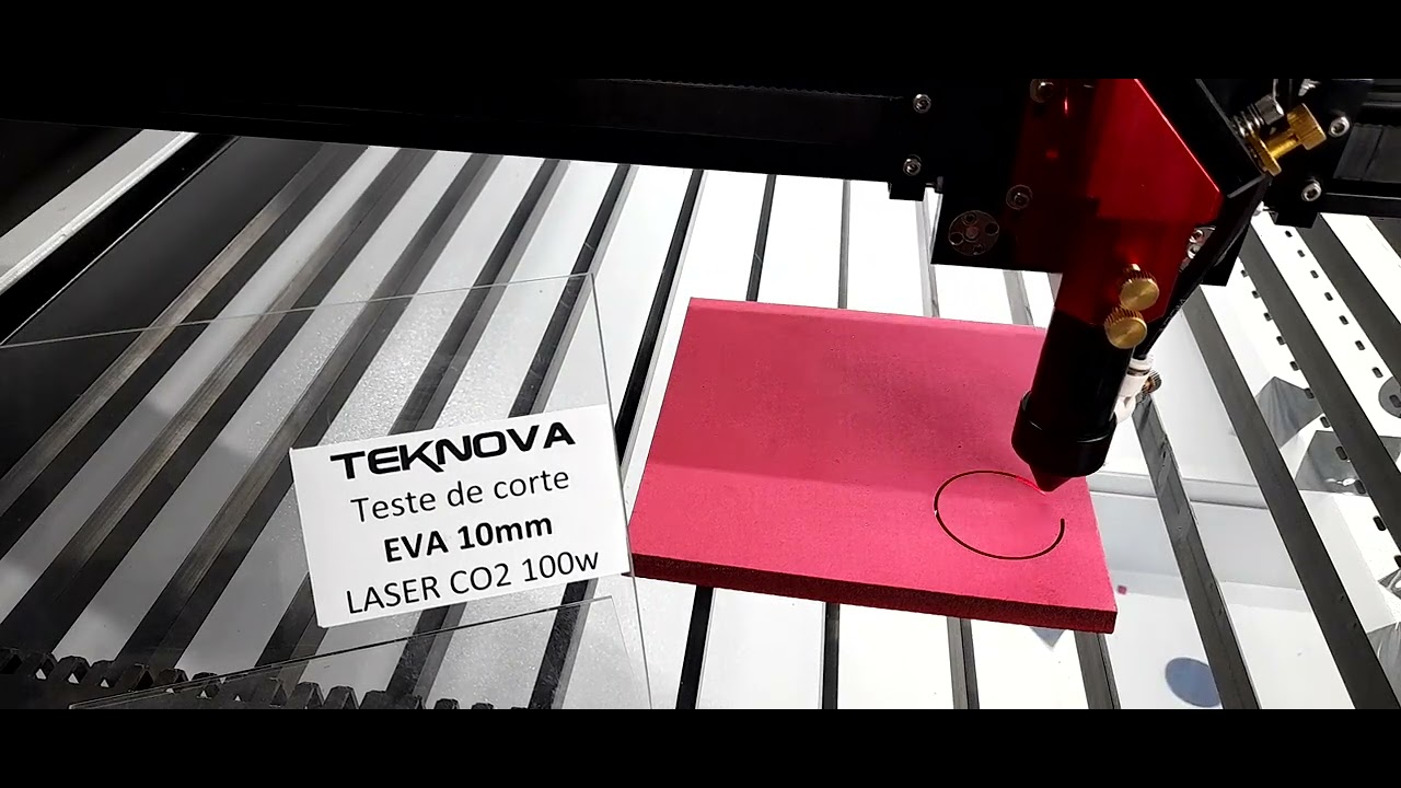 Laser CO2 - Teknova - Cortando EVA 10mm