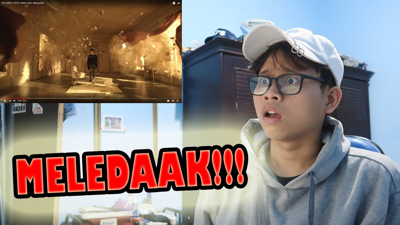 BTS 'FAKE LOVE' MV REACTION  BIKIN PUSING TEORINYA!!!!