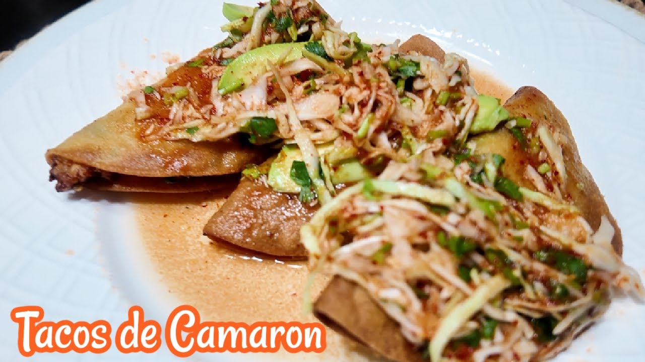 TACOS DE CAMARON (ESTILO ENSENADA)