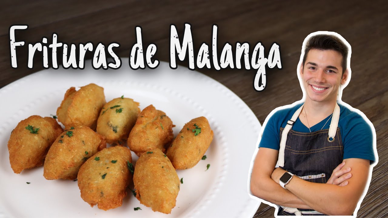 Frituras de Malanga - Cooking Cuban recipes - Malanga (Taro) Fritters - Gio en la Cocina