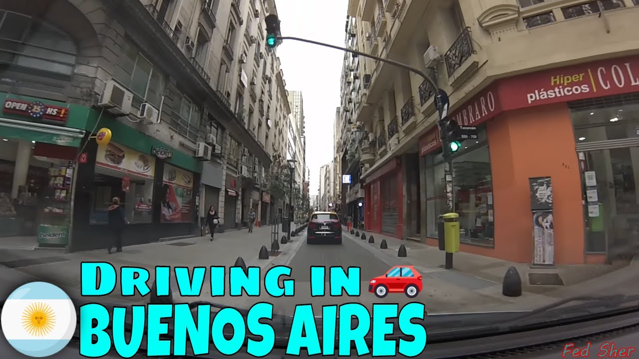 Driving in Buenos Aires (from San Telmo to Belgrano)