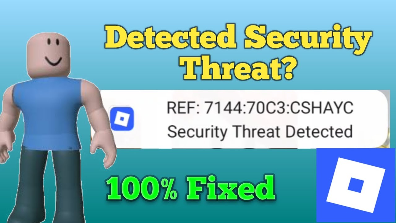 How to fix Security Threat Detected on Roblox 💯 fixed 