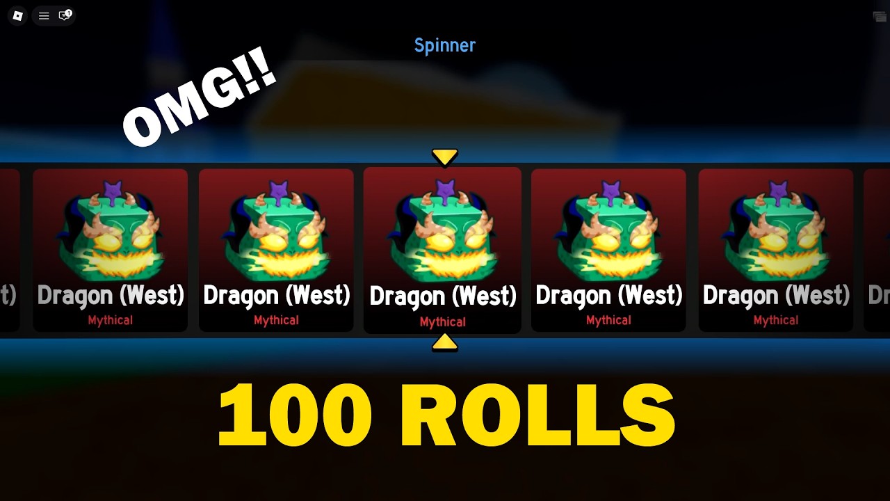 OMG!! I GOT DRAGON IN 100 ROLLS..!☠️