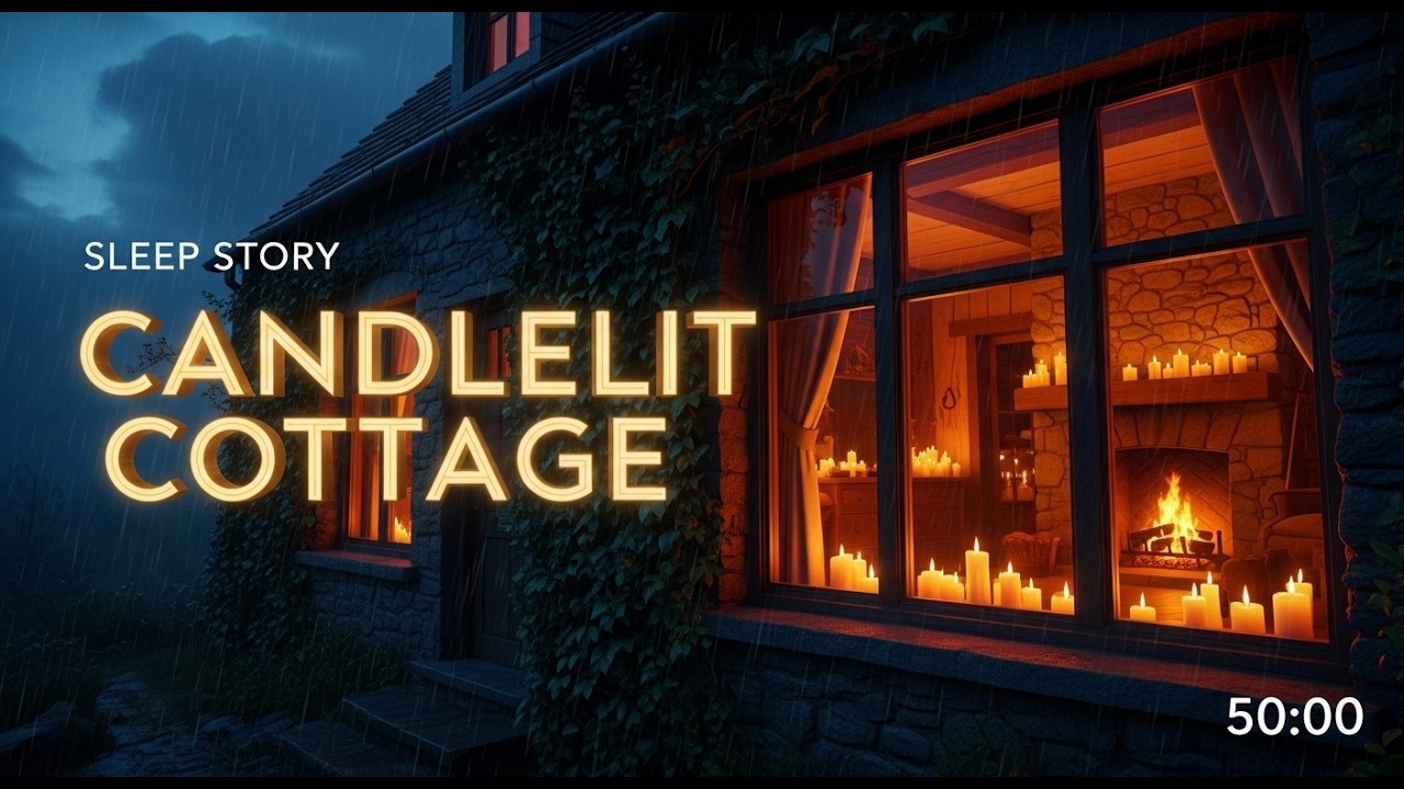 A Cozy Evening in a Candlelit Cottage #sleep #bedtime #storytime #calm #deep