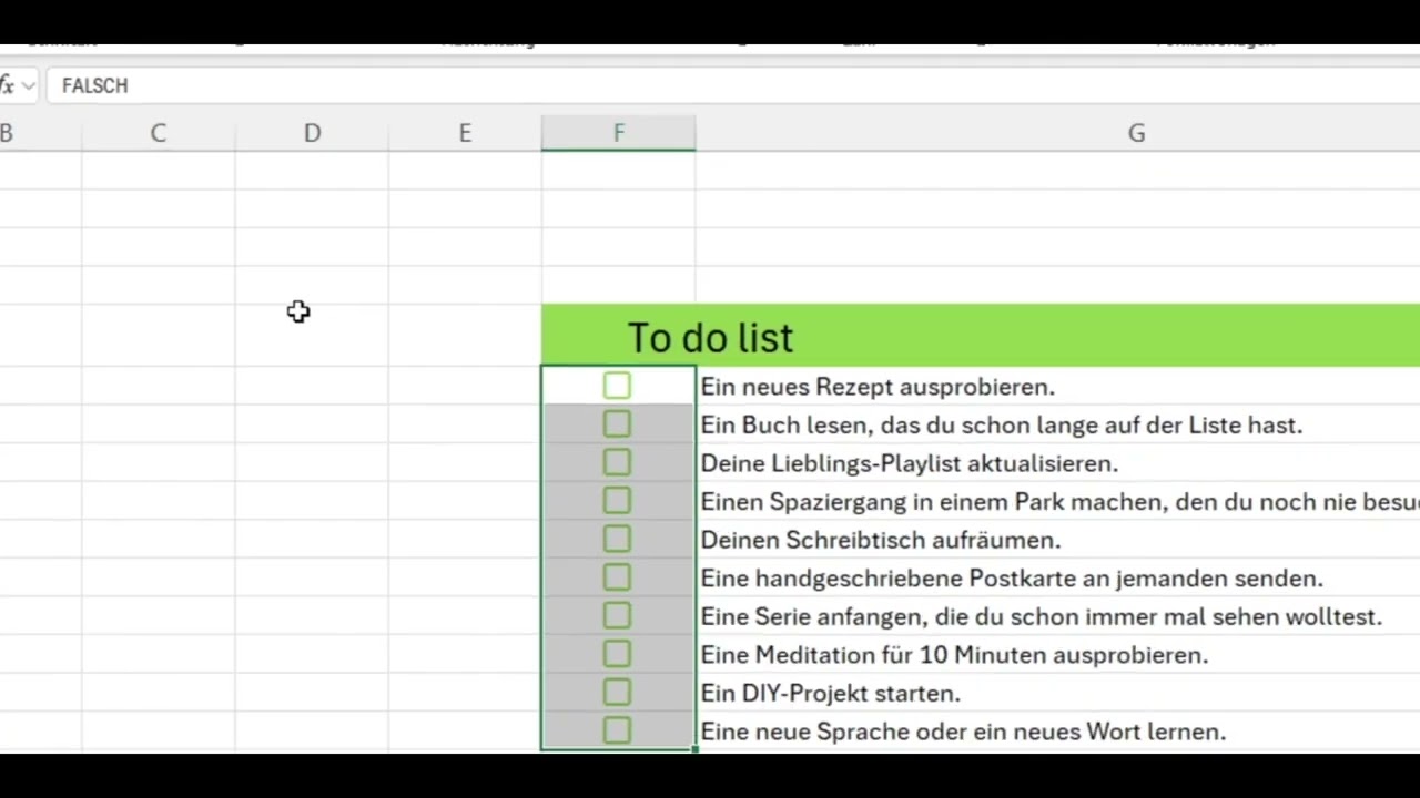 Unfassbar einfach! So erstellst du deine To-Do-Liste in Excel in nur wenigen Minuten!