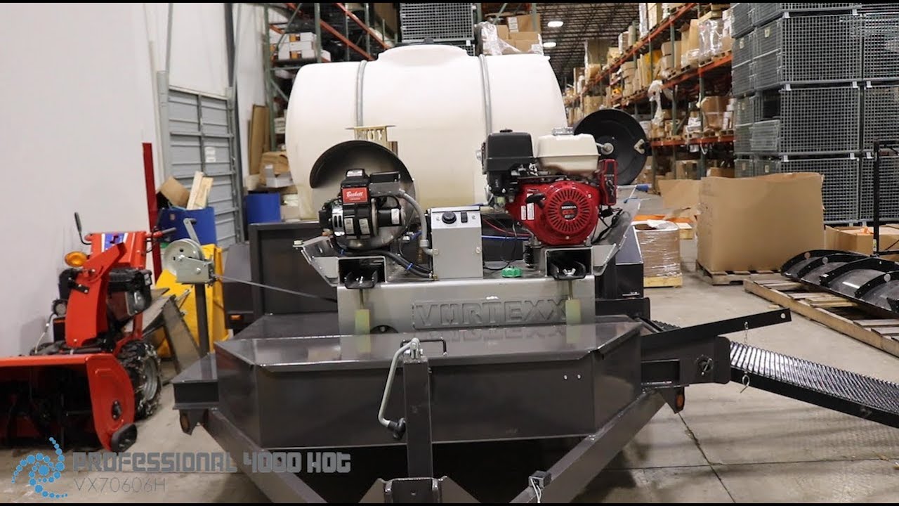 Vortexx Pro 4000 Hot water trailer overview