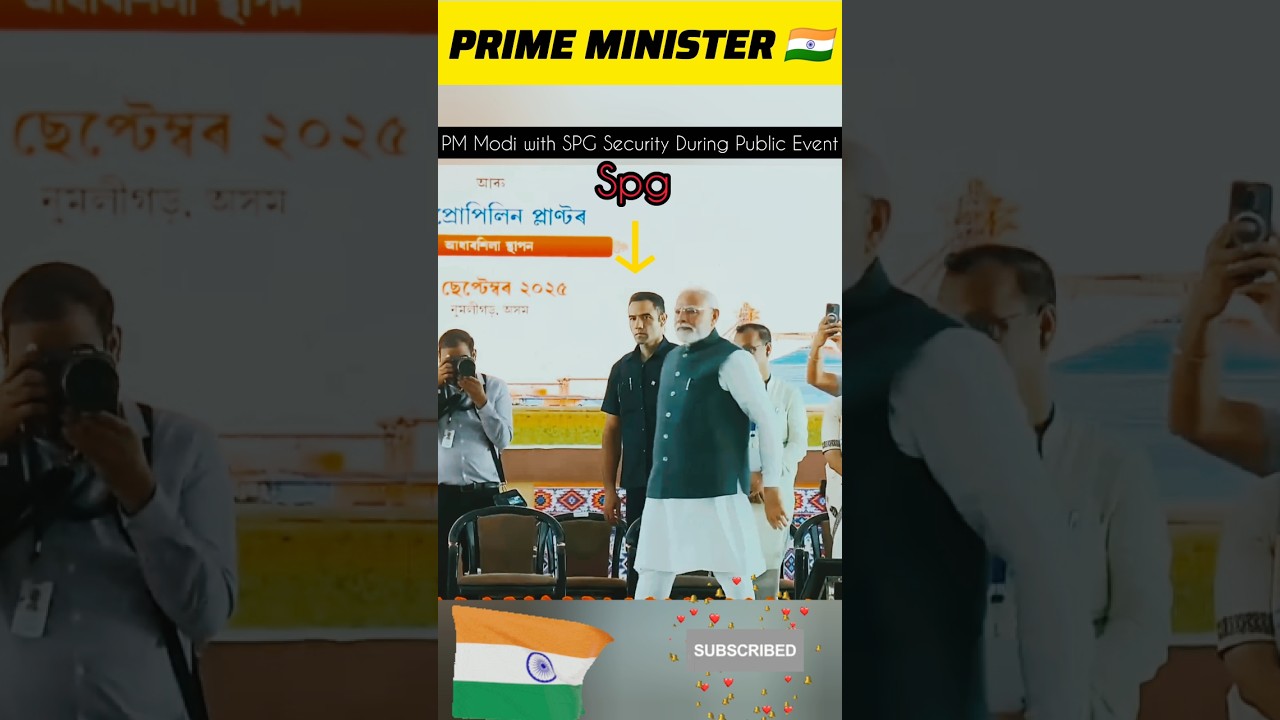 PM Modi with SPG Security During Public Event #shorts #PMModi