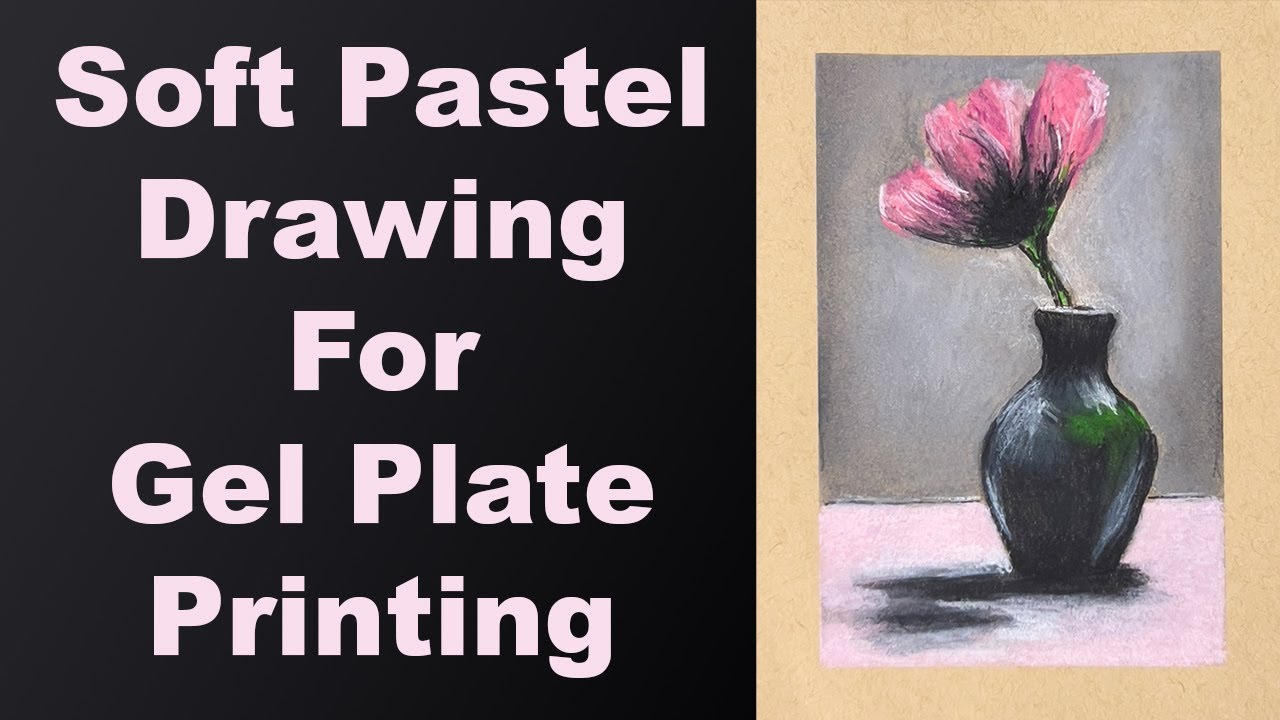 A Fall Scene Soft Pastel Painting Directly On The Gel Plate With Guest Artist