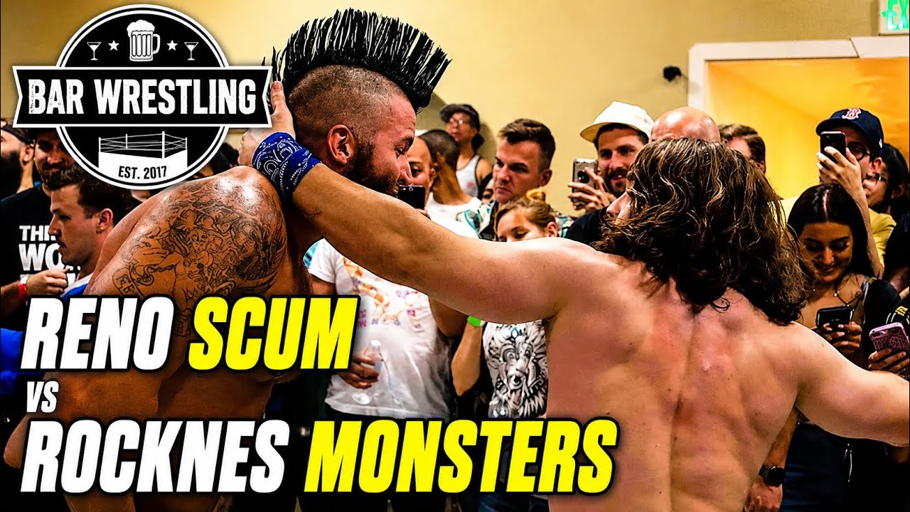 Reno SCUM против RockNES Monsters | Безумный командный бой на Bar Wrestling!