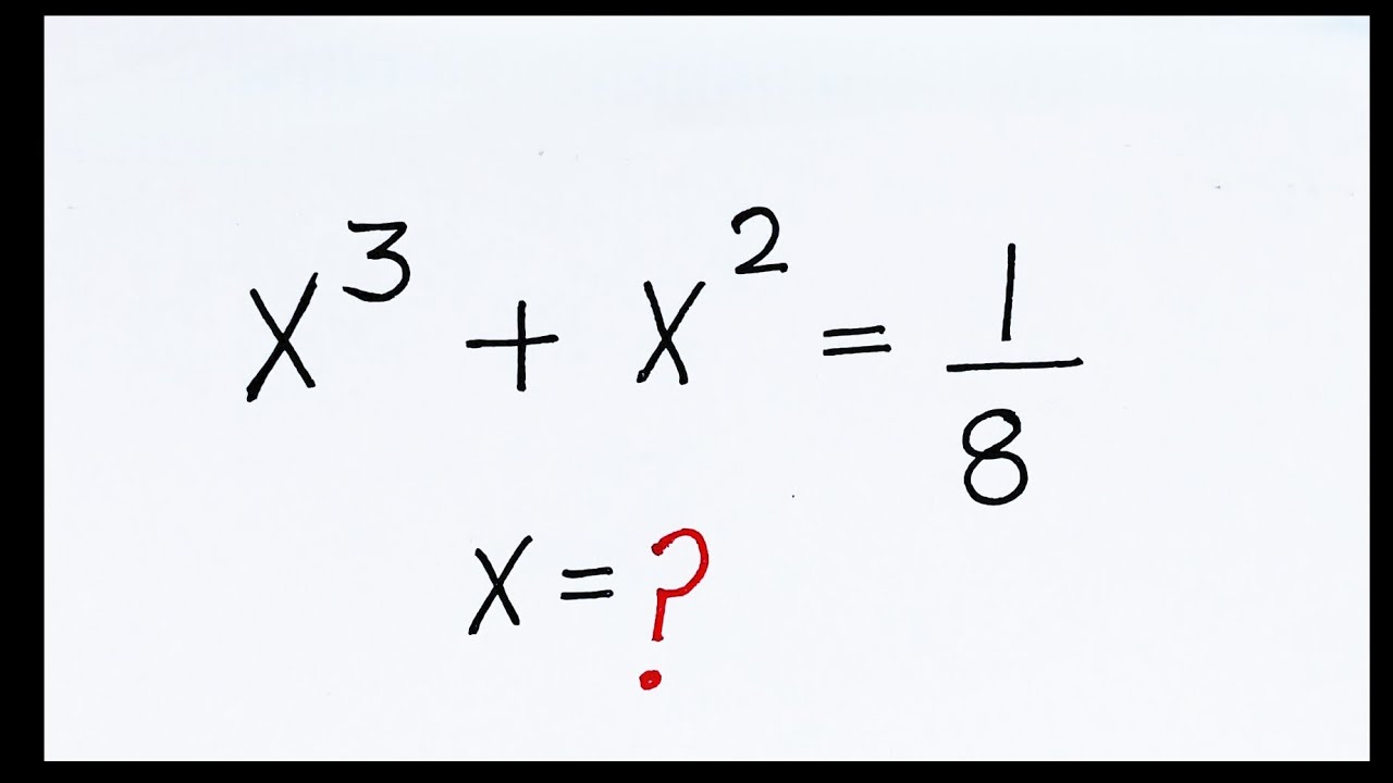 Germany | Can you solve this problem? | A Nice Algebra Problem | Find X |
