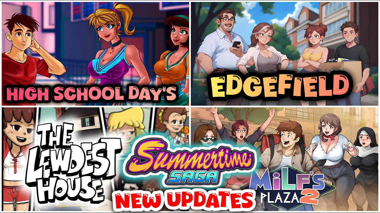 Большие обновления для MIlfsPlaza 2, High School Days, Edgefield и The Lewdest House