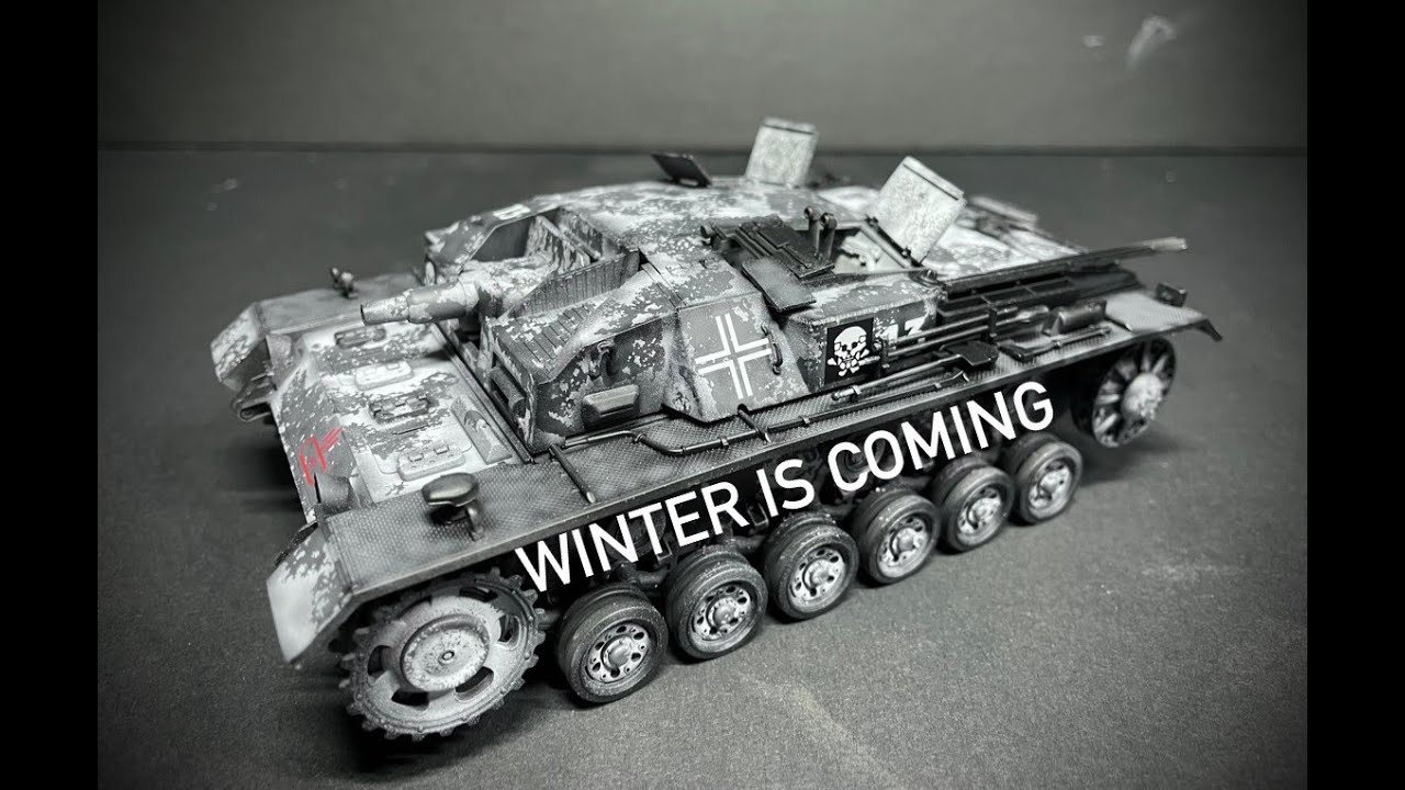 LETS PAINT: Tamiya 1/35 Stug III Ausf. B Sd.Kfz.142 In Winter Camo!