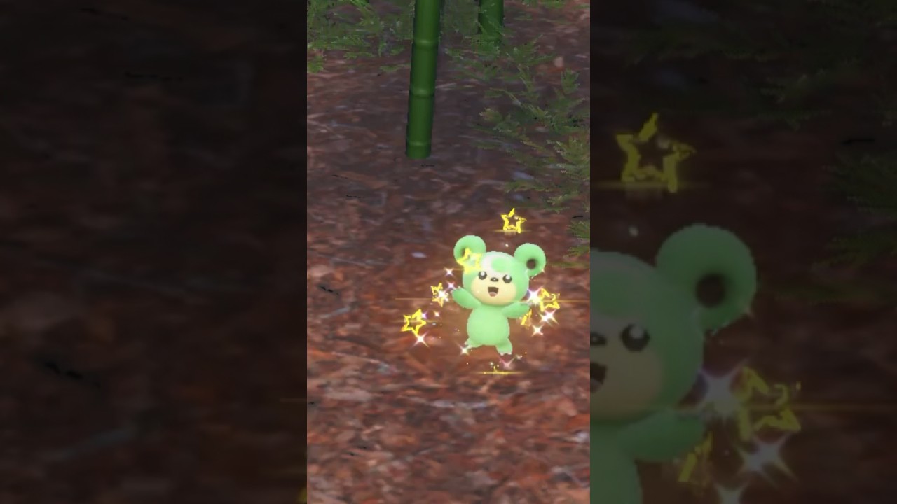 TWO SHINY Pok&eacute;mon in ONE short?! #pokemon #shinyhunting #shorts #shinypokemon #shiny #shinyreaction