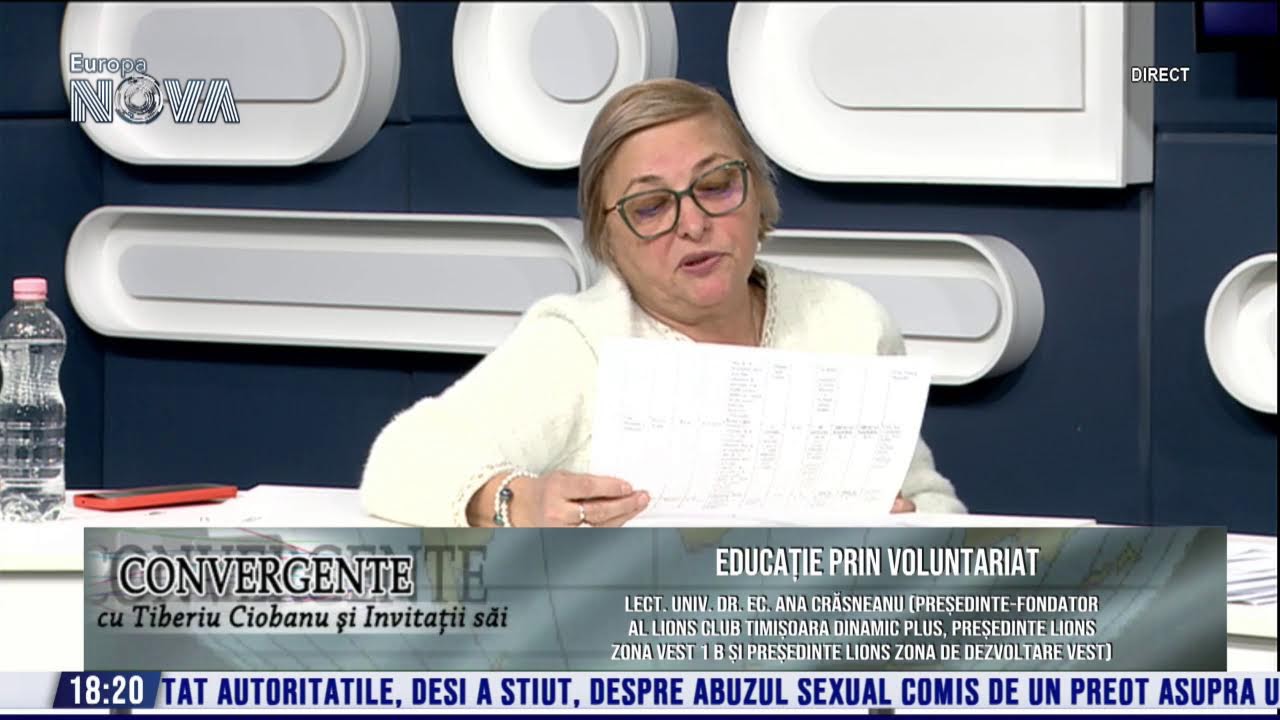 LIVE : EDUCAȚIE PRIN VOLUNTARIAT - Convergențe cu Tiberiu Ciobanu - Europa Nova - 04.02.2026
