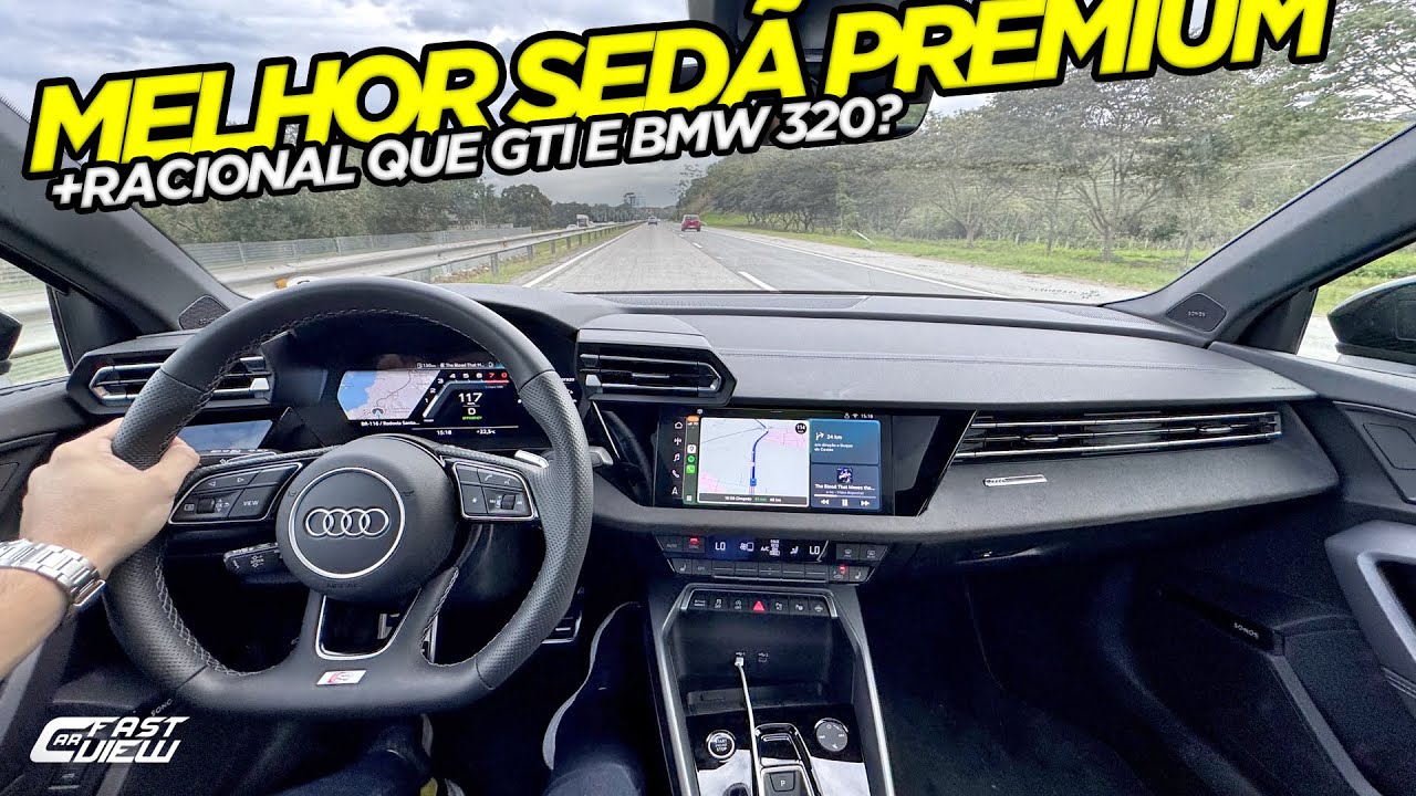 TEST DRIVE NOVO AUDI A3 2025 AULA DE DINÂMICA E PERFORMANCE, MELHOR CUSTO BENEFÍCIO QUE BMW SÉRIE 3