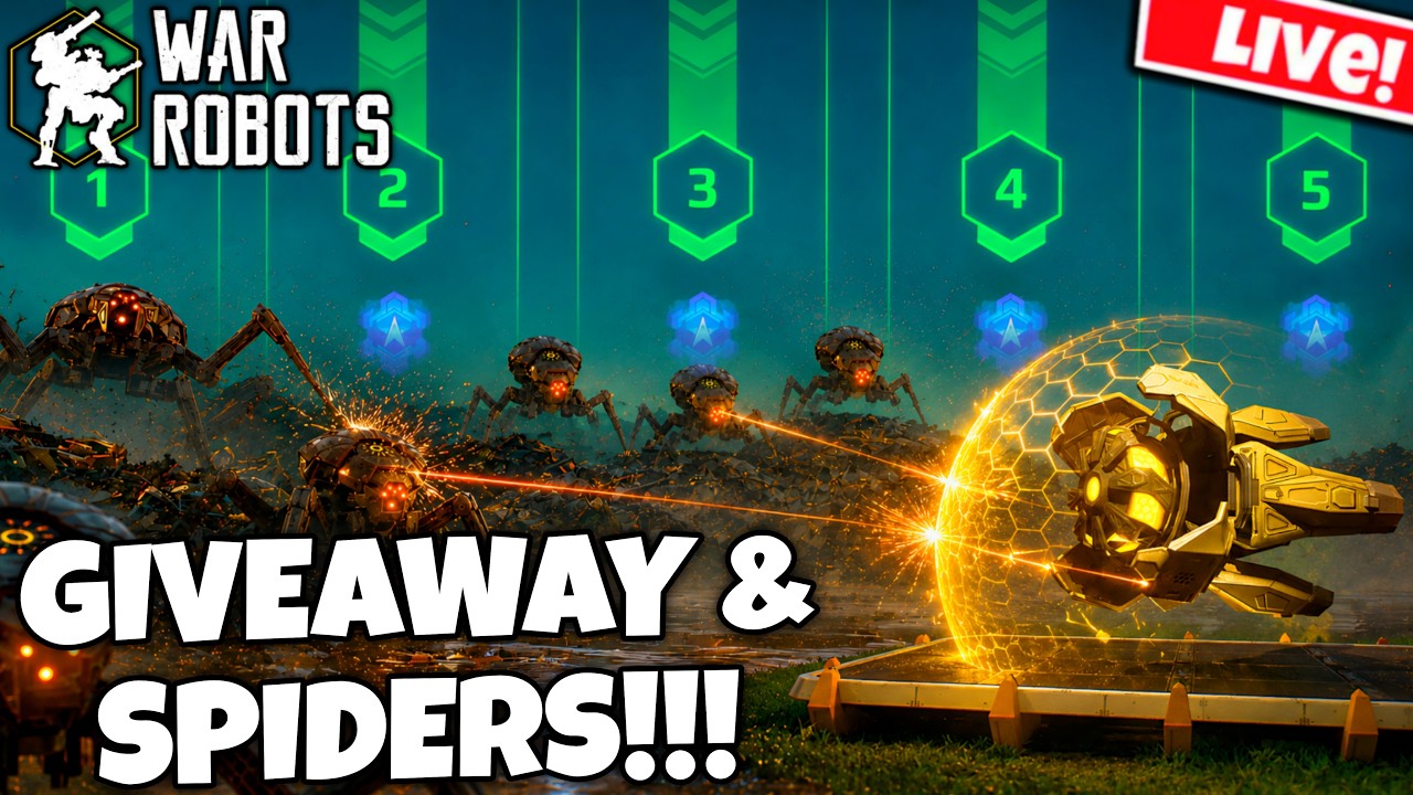 LIVE LAR DRONE GIVEAWAY & Weekly Extermination! | WR - War Robots
