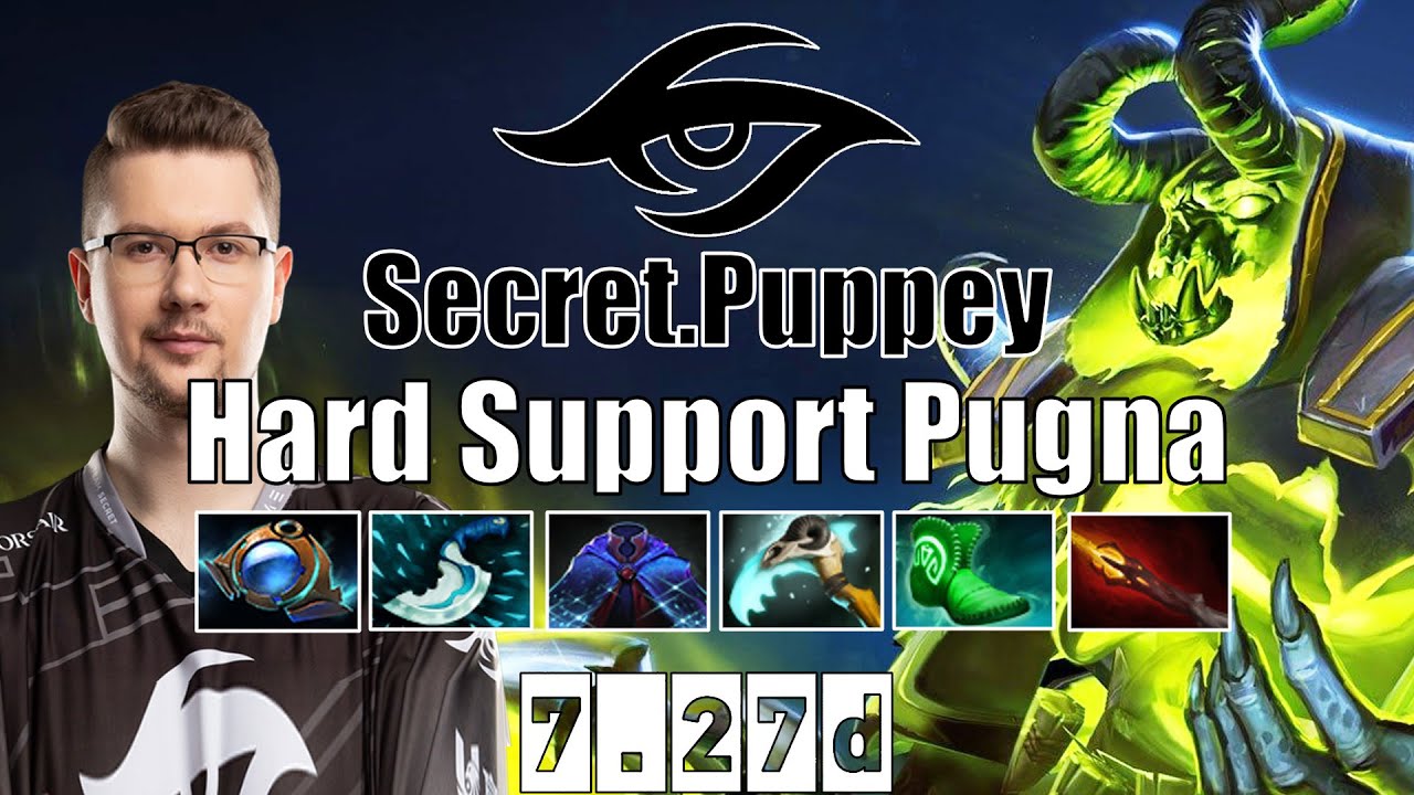 Pugna | Secret.Puppey | Hard Support Pugna | 7.27d Gameplay Highlights