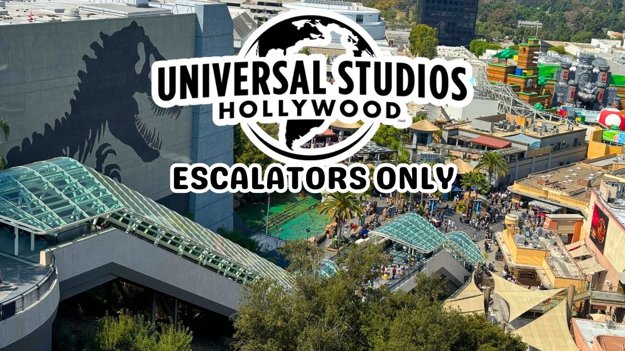 Universal Studios Hollywood Escalators | Only Escalators | September 2024 | 4K
