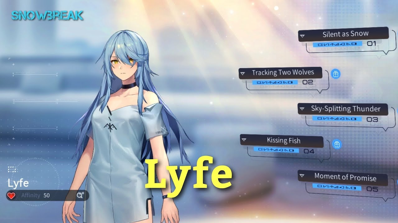 Snowbreak Lyfe Operative Affinity Level Story old