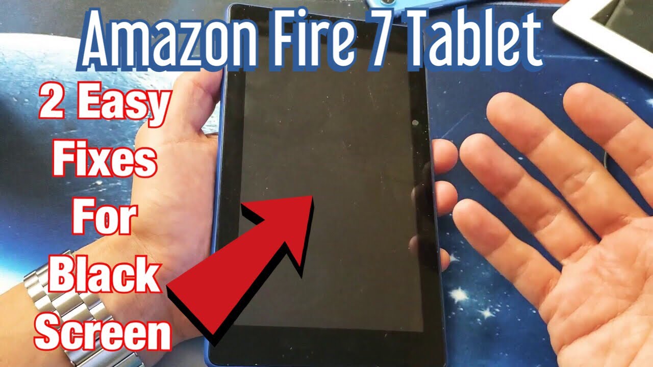 Планшет Amazon Fire 7: черный экран. 2 простых способа решения!