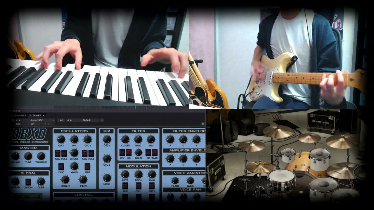 Van Halen - Jump [Keyboard & Guitar Solo Cover]  - Played by Gento Miyano