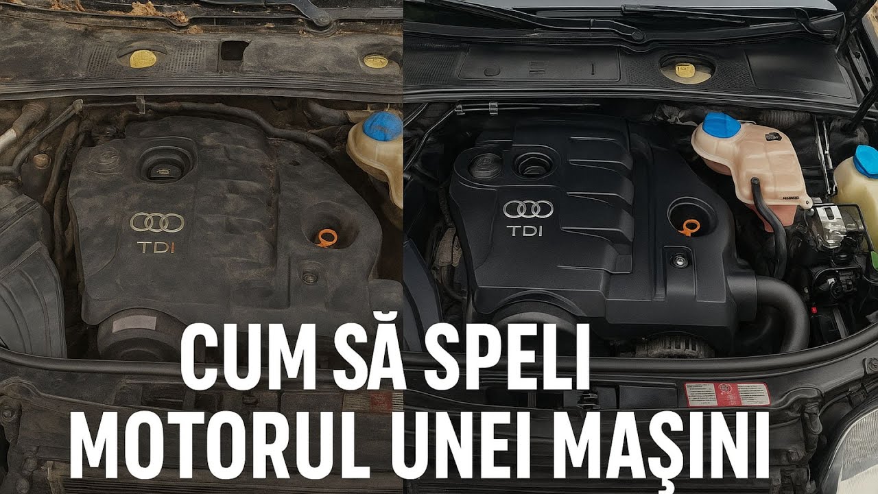 Cum sa speli motorul unei masini pas cu pas