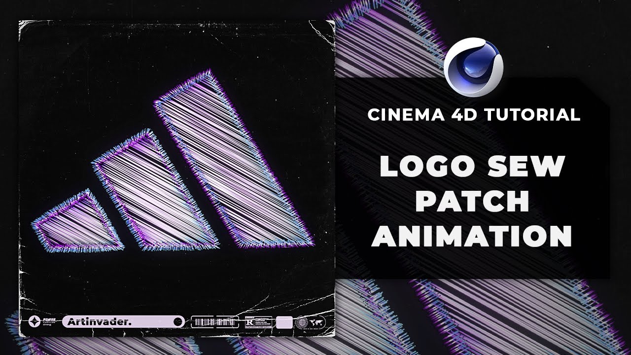 🧵CREATE STUNNING VISUALS! AMAZING ADIDAS LOGO SEW PATCH ANIMATION 🧵 -  20# Cinema 4D Tutorial