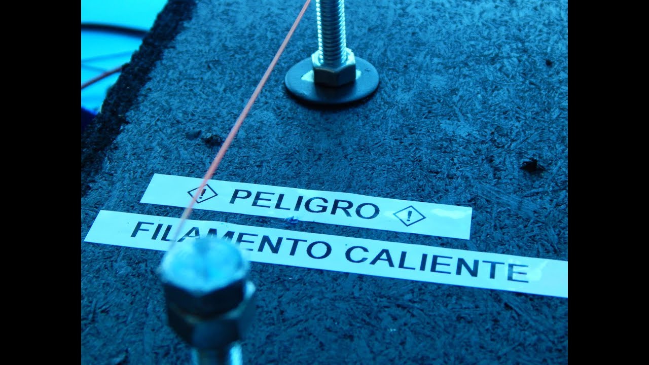 DIY Fabricación maquina cauterizadora - cortadora para reata, cintas y fibras sintéticas.
