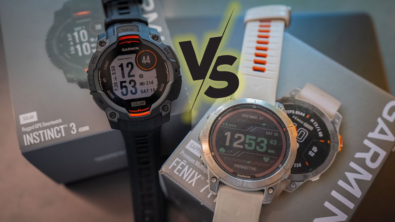 Garmin Instinct 3 против Fenix ​​7 Pro Solar Sapphire