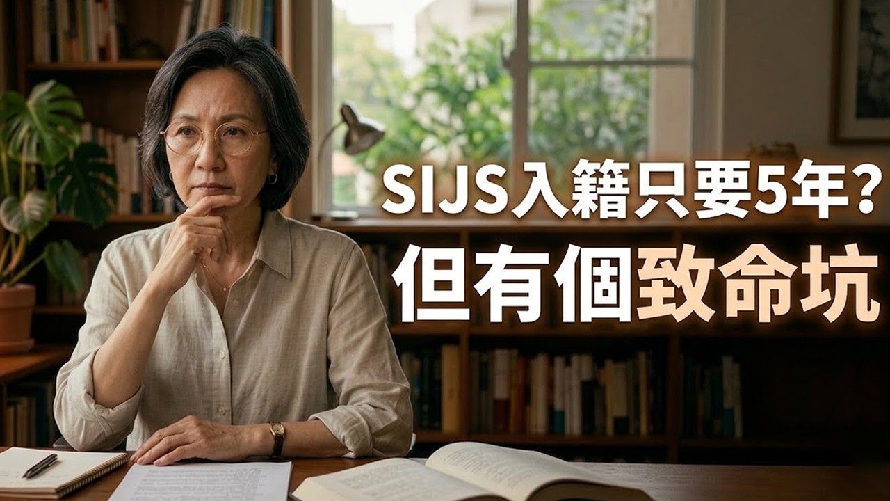 SIJS入籍只要5年？SIJS獲批後傻眼了！綠卡不是終點，不能給父母辦移民？血淚全流程