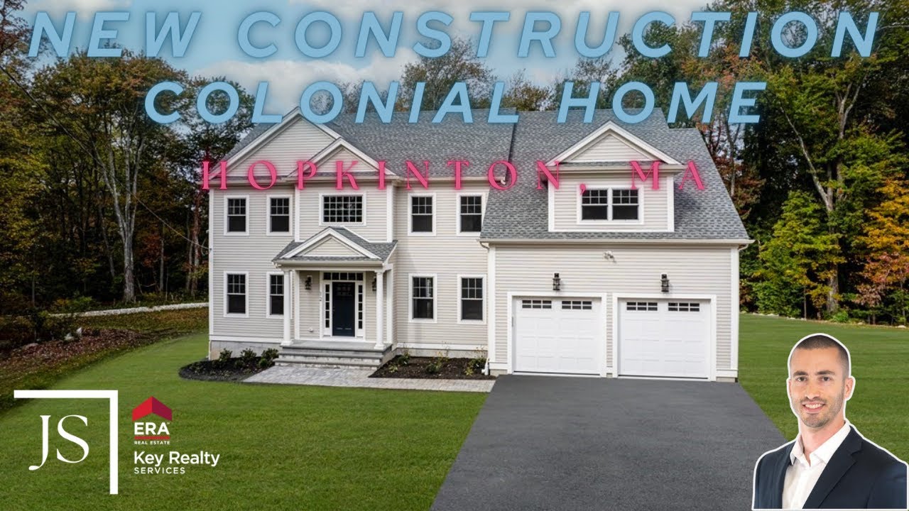 New Construction Colonial Home | Hopkinton, MA | 3754SqFt | 4 Beds 4F Baths | 1.9 acres | $1,715,000