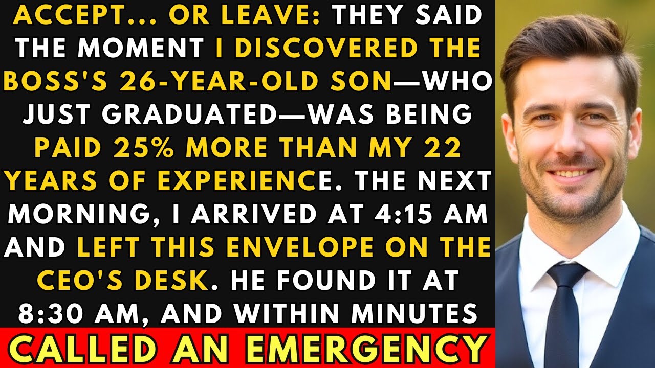 25% Pay Raise for the Boss's Son — One Envelope Revealed Their Biggest Mistake  | Corporate Revenge