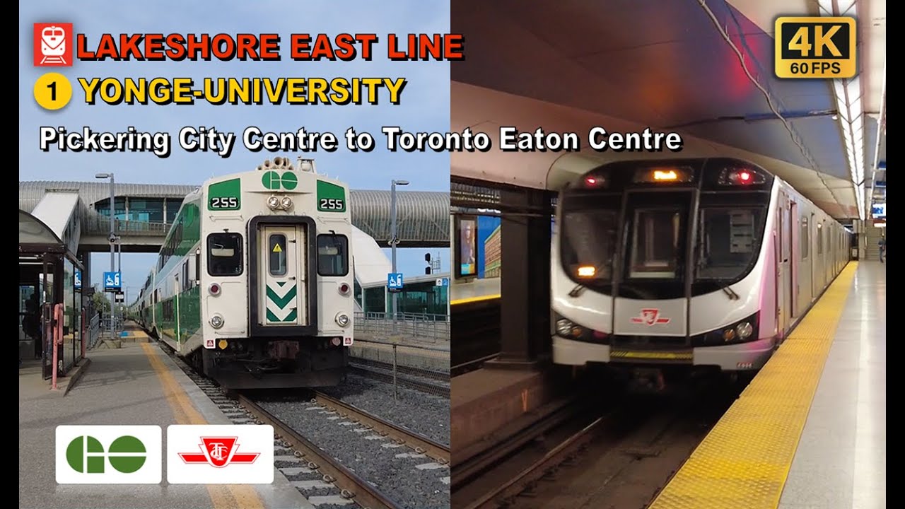 TTC & GO Transit POV Walk: Pickering City Centre to Toronto Eaton Centre Via Union Station