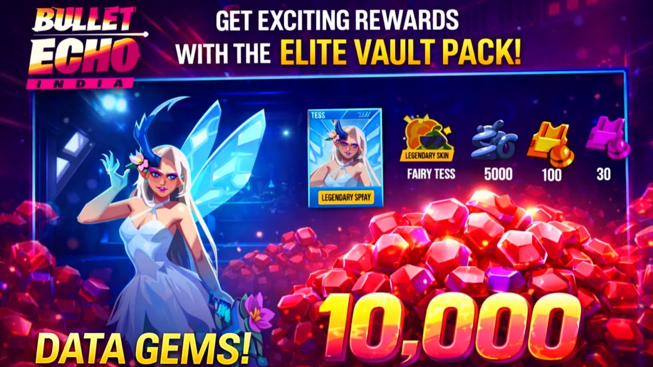 Spend 10,000 Data Gems🤑 FOR NEW LEGENDARY SKIN 🔥 | Get Exciting Rewards With The Elite Vault Pack!