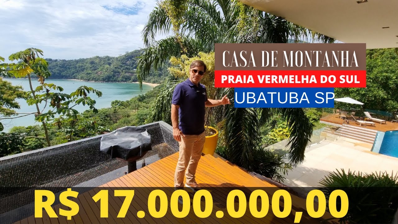 🔴 MANSÃO de MONTANHA  na praia VERMELHA DO SUL em UBATUBA SP| Rodrigo Andreazza