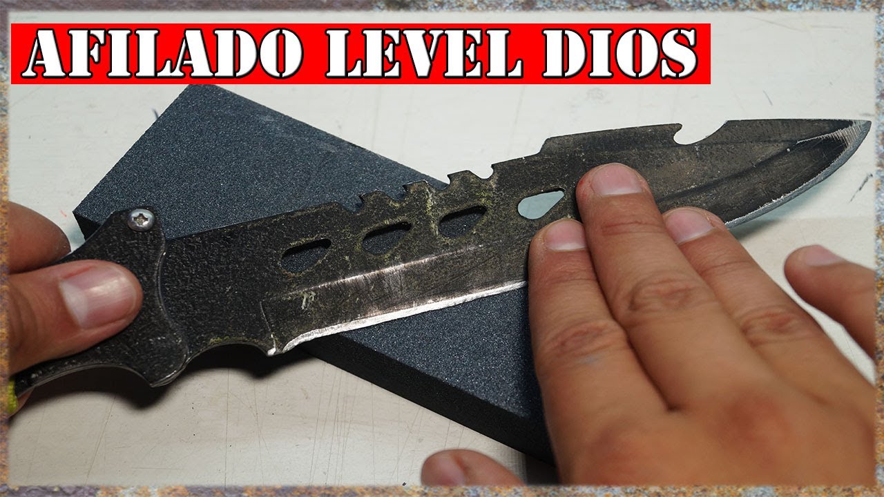 Como Afilar Cuchillo con Piedra Afiladora - FACIL - 2020 - YMX supervivencia