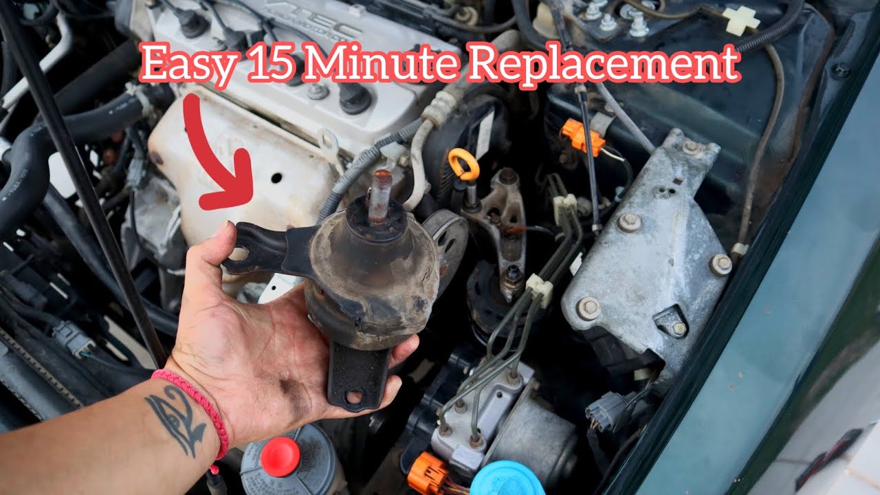 How To Replace Driver Motor Mount In (1998-2002) Honda Accord 2.3