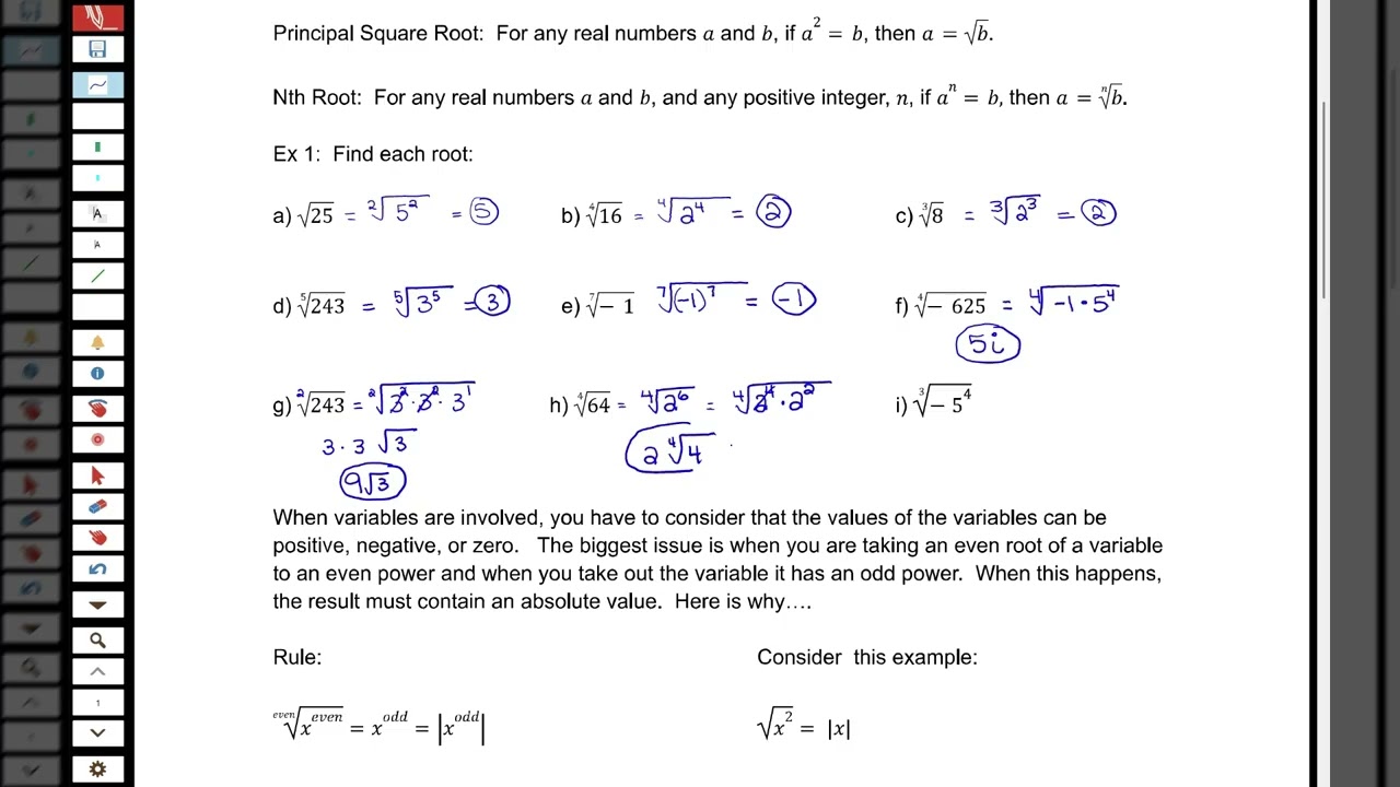 HAlg2 U5 L4 Notes Video 1 of 2