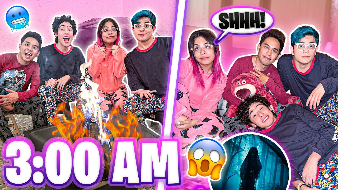 PIJAMADA EN UNA CASA DE CARTÓN