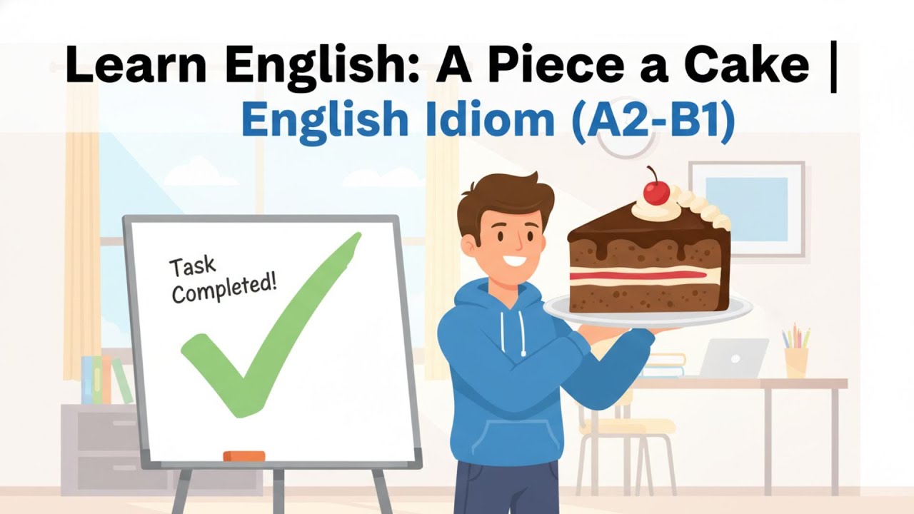 Learn English Idioms: 'A Piece of Cake' Explained (A2-B1 English Podcast)