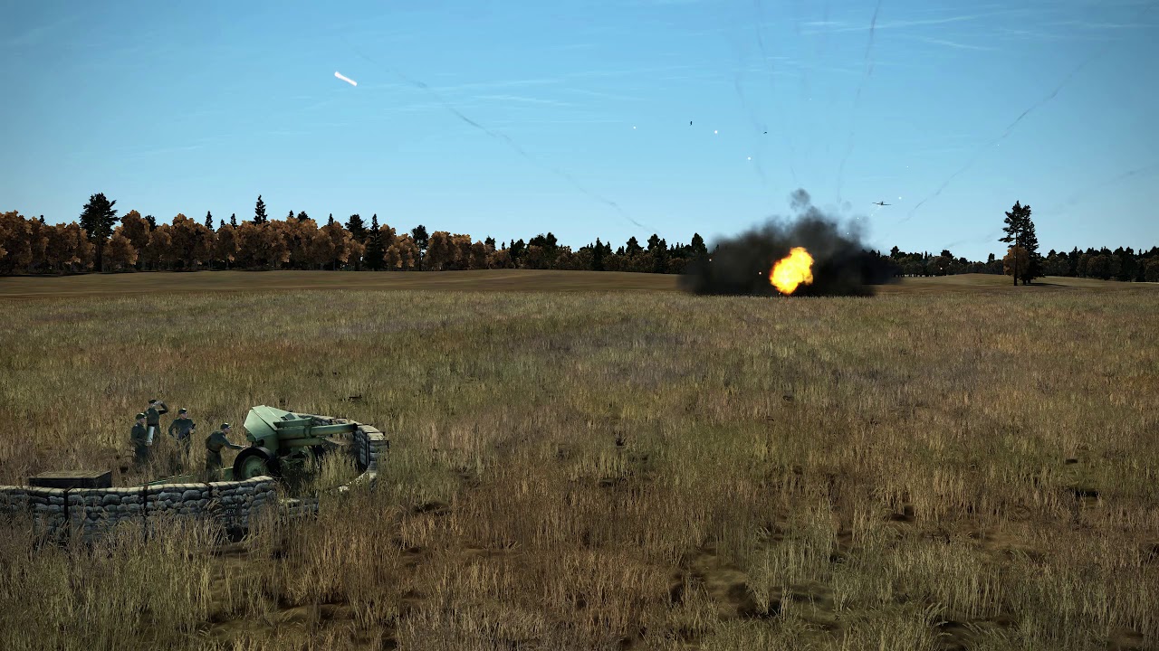 Il2 Ground strafe run