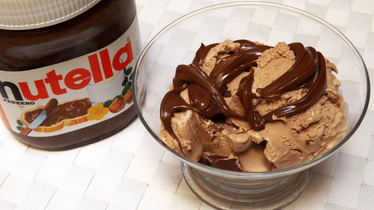 Gelato alla Nutella fatto in casa