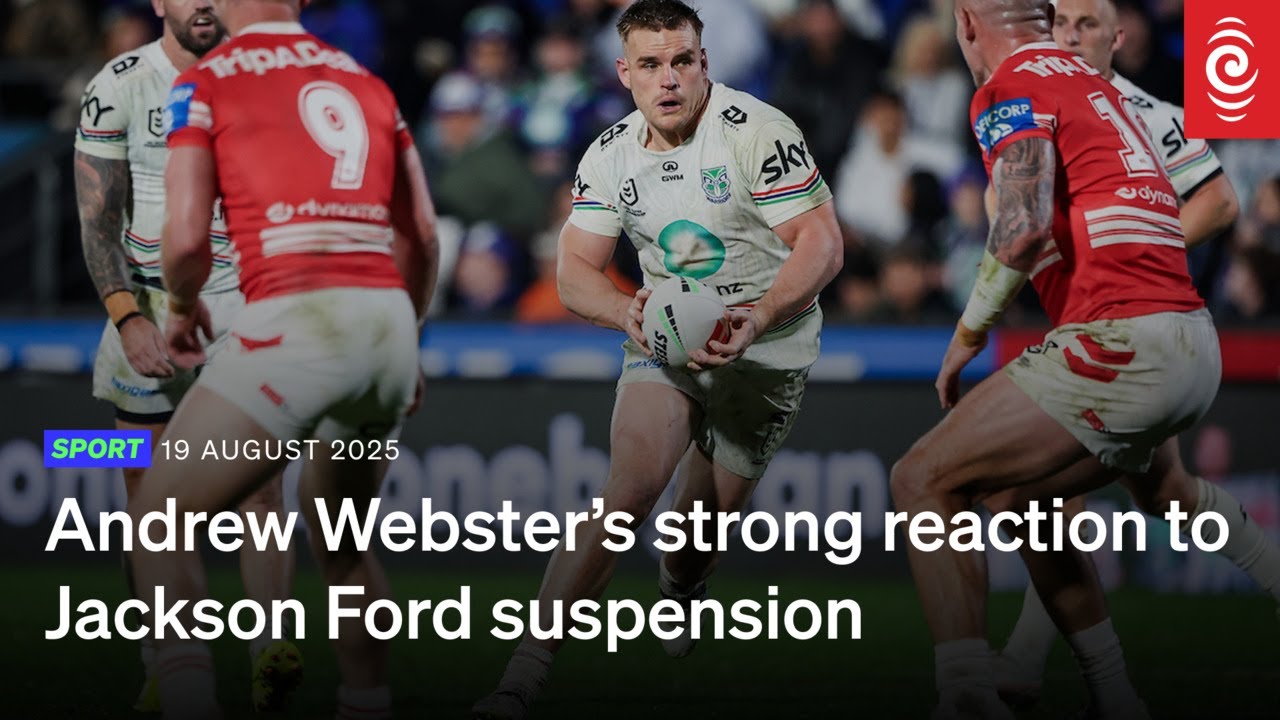 NZ Warriors coach Andrew Webster laments 'really heavy' ban for forward Jackson Ford | RNZ